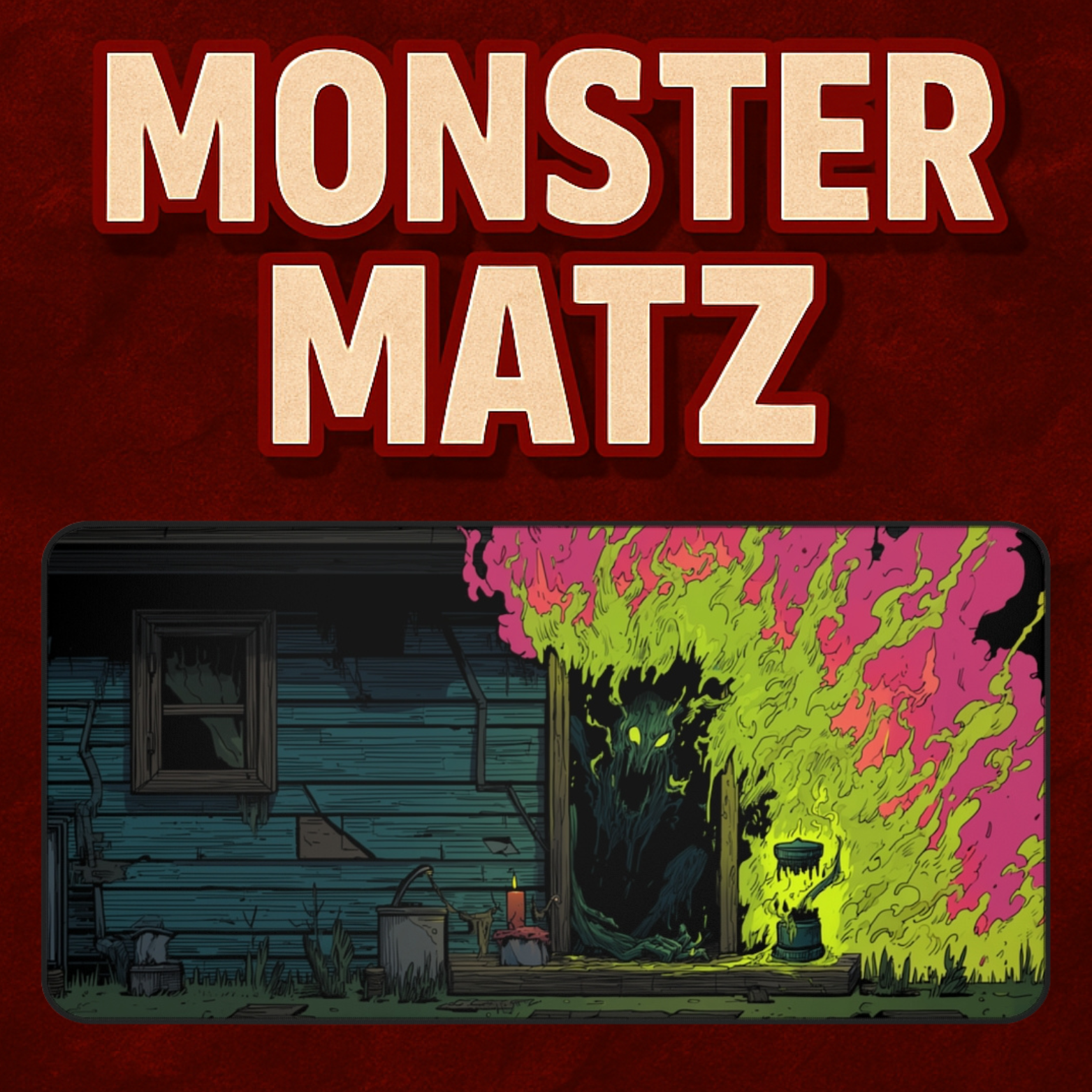 Blightfire Cabin - Gaming Desk Mat (16"x32")