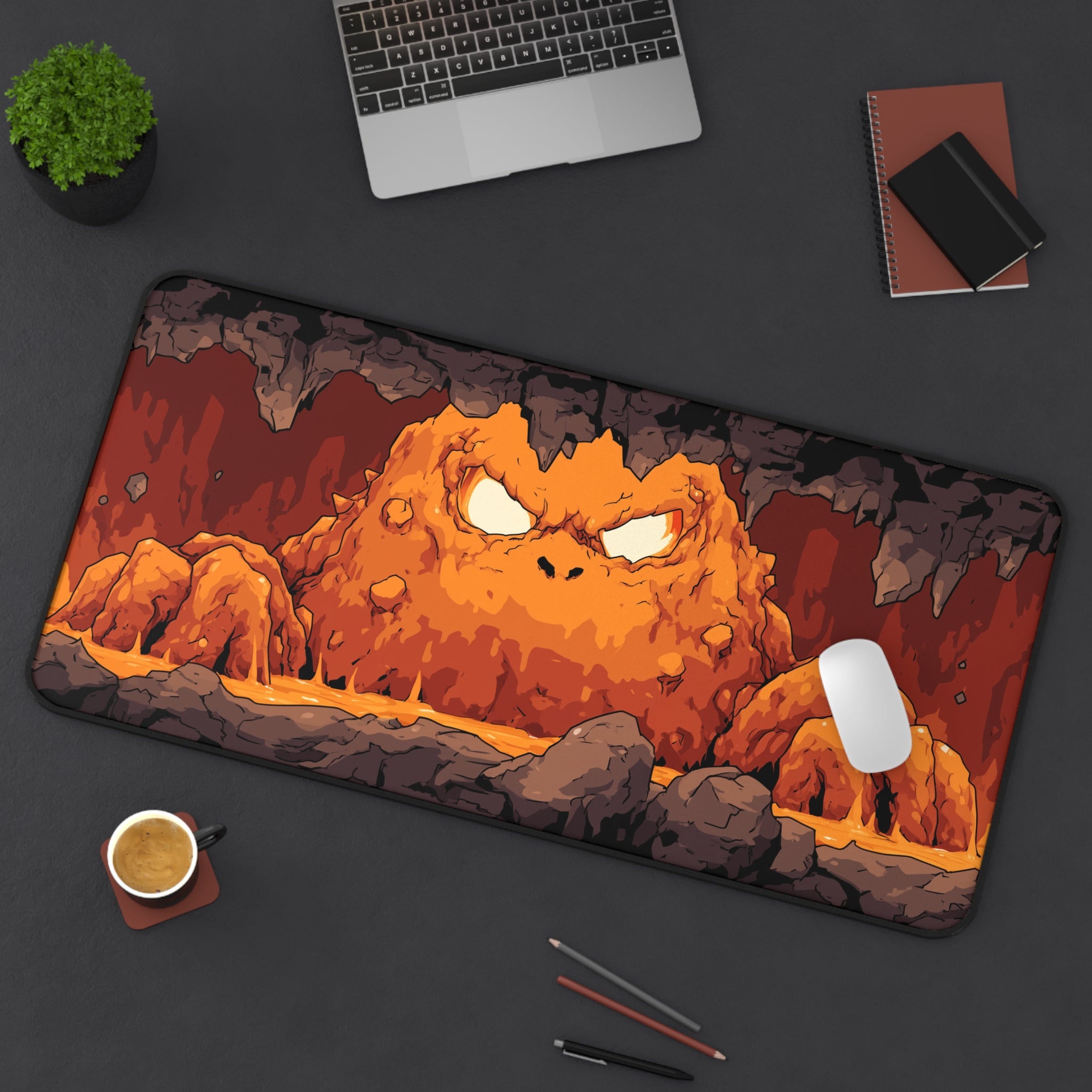 Lava Warden - Gaming Desk Mat (16"x32")