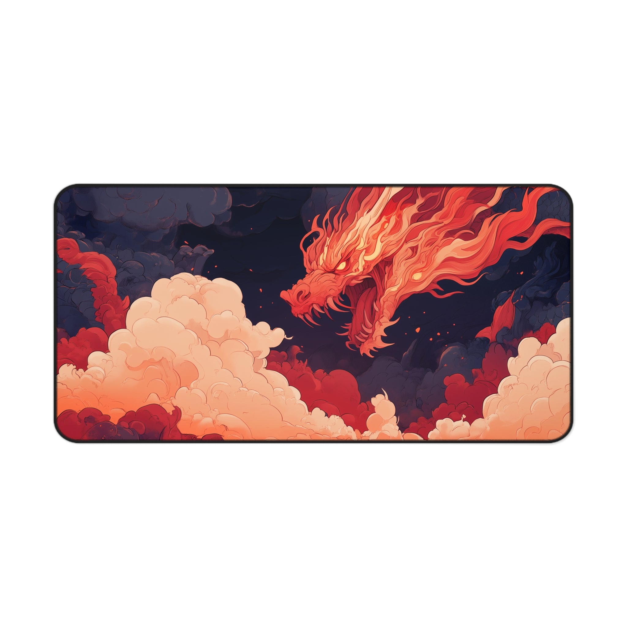 Inferno Dragonstorm - Gaming Desk Mat (16"x32")
