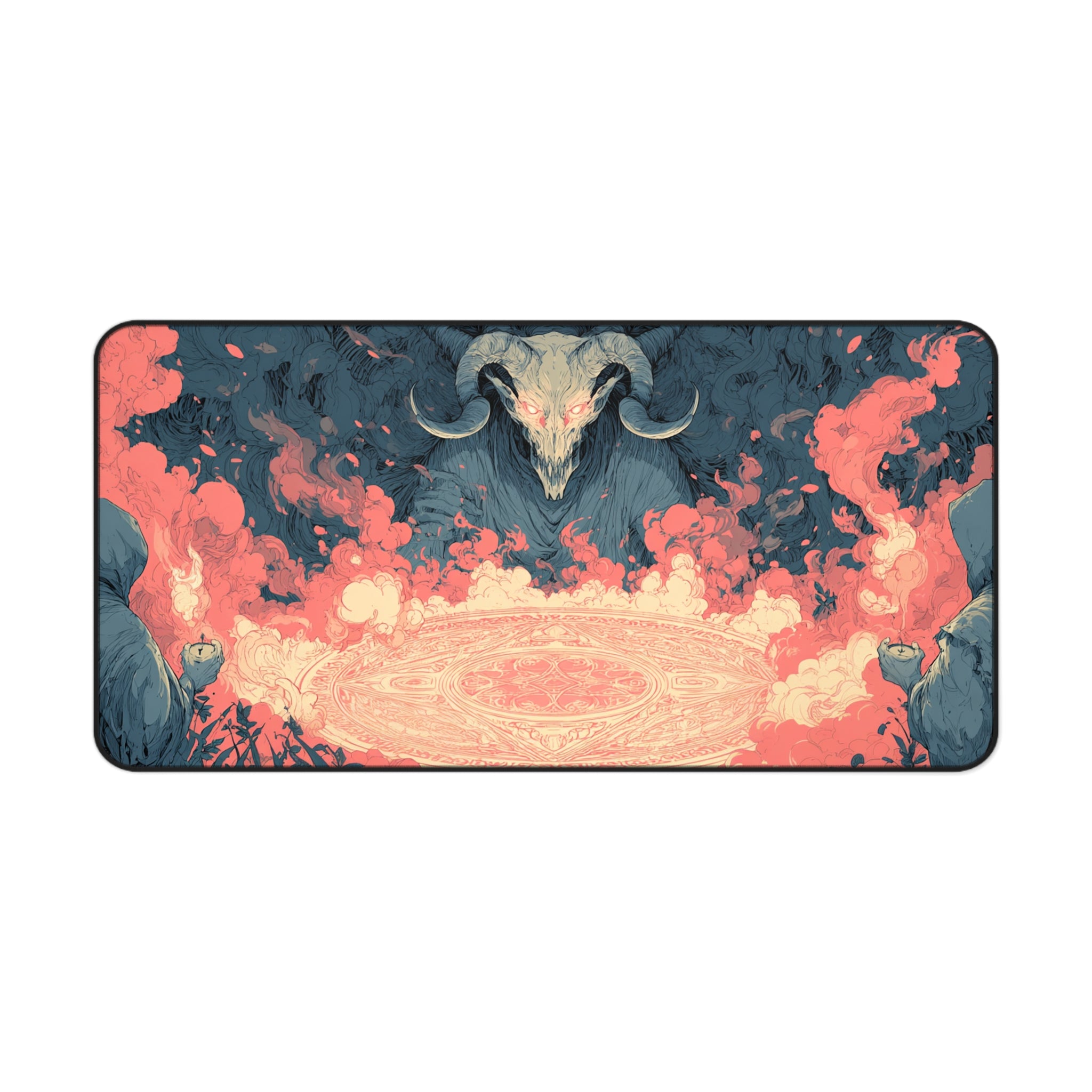 Demon Summoning Circle - Gaming Desk Mat (16"x32")
