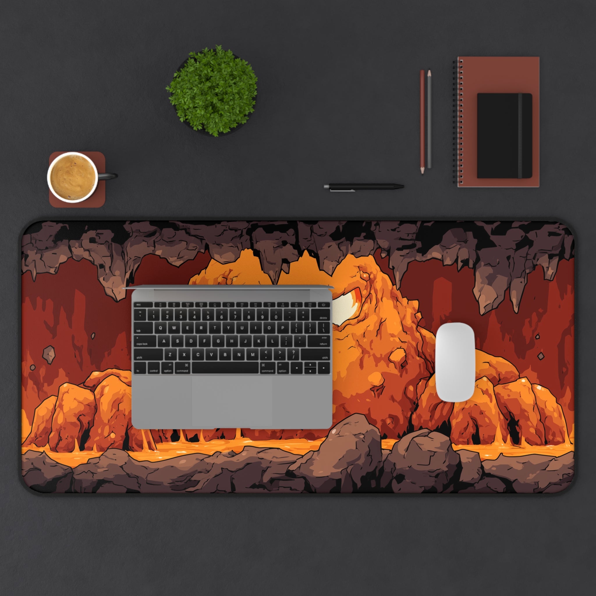 Lava Warden - Gaming Desk Mat (16"x32")