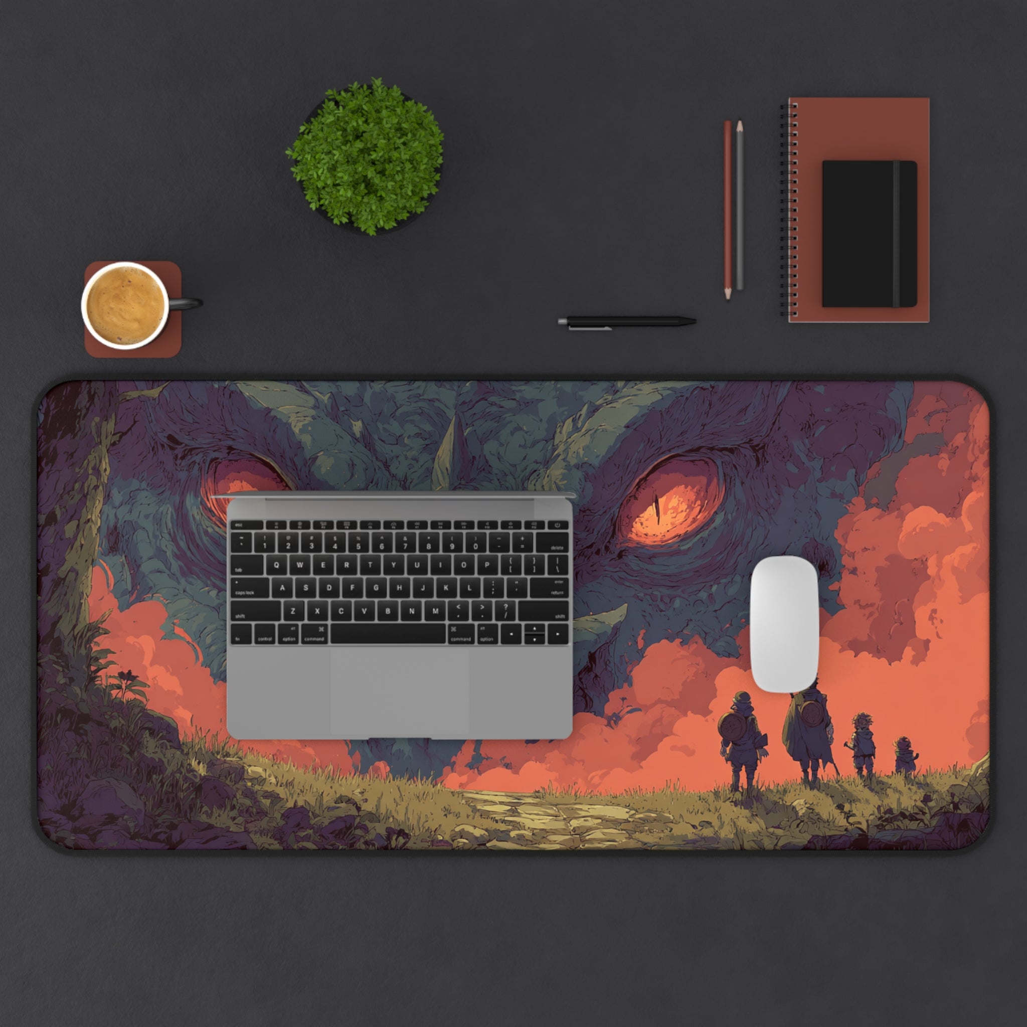 Dragons Gaze - Gaming Desk Mat (16"x32")