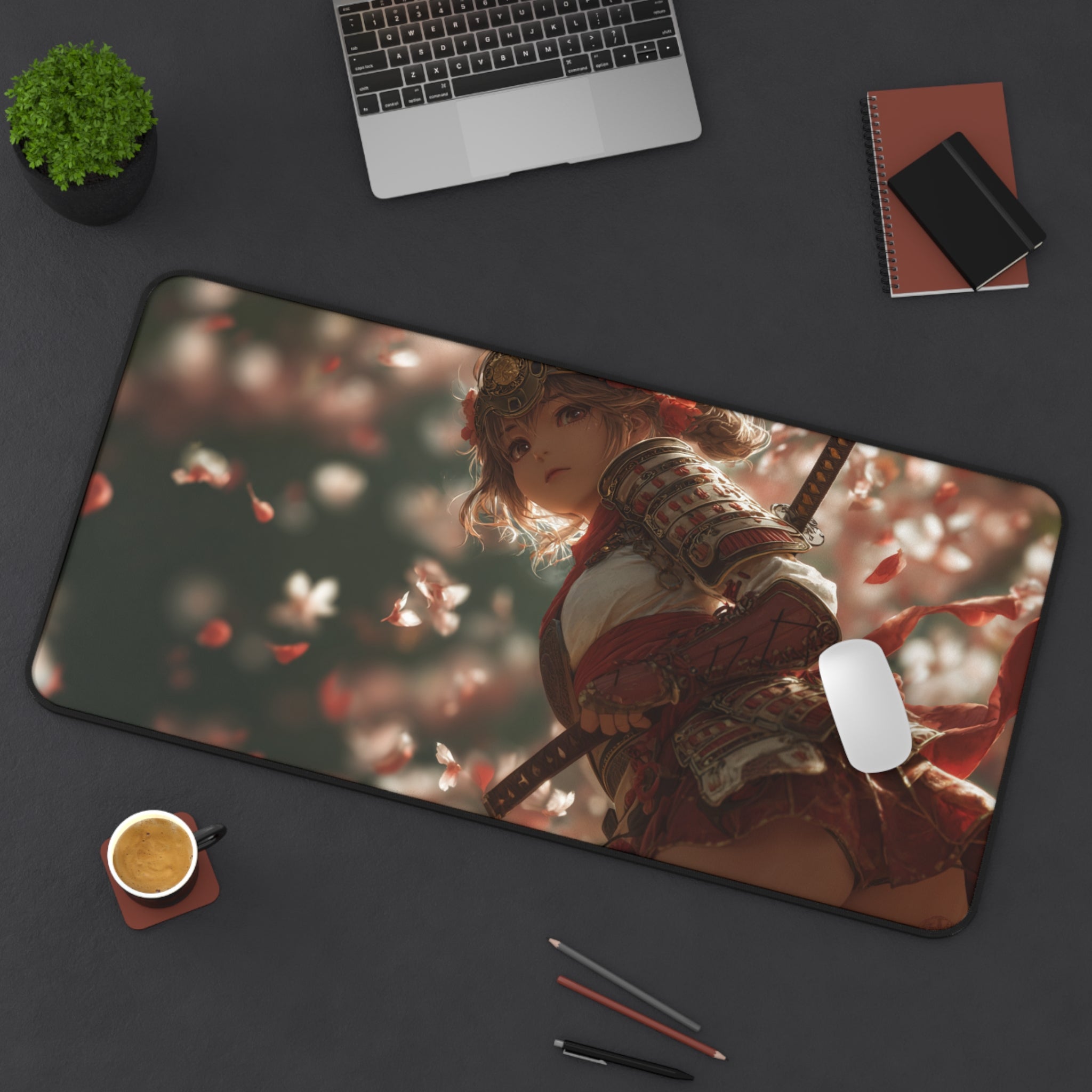 Blossom Blade - Gaming Desk Mat (16"x32")