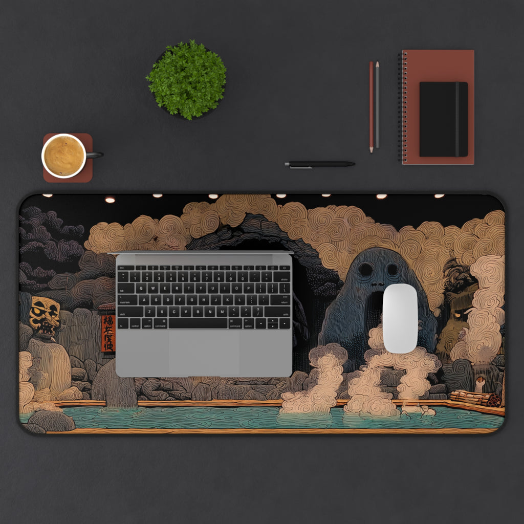 Spirits of the Onsen - Gaming Desk Mat (16"x32")