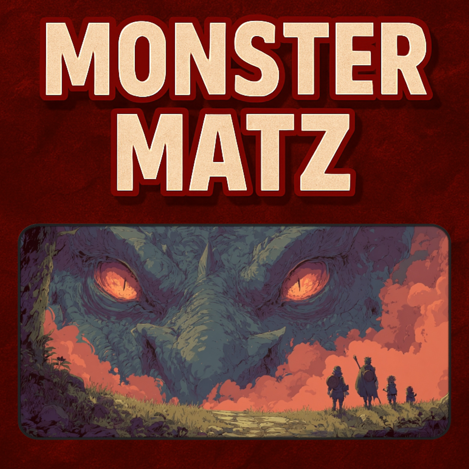 Dragons Gaze - Gaming Desk Mat (16"x32")