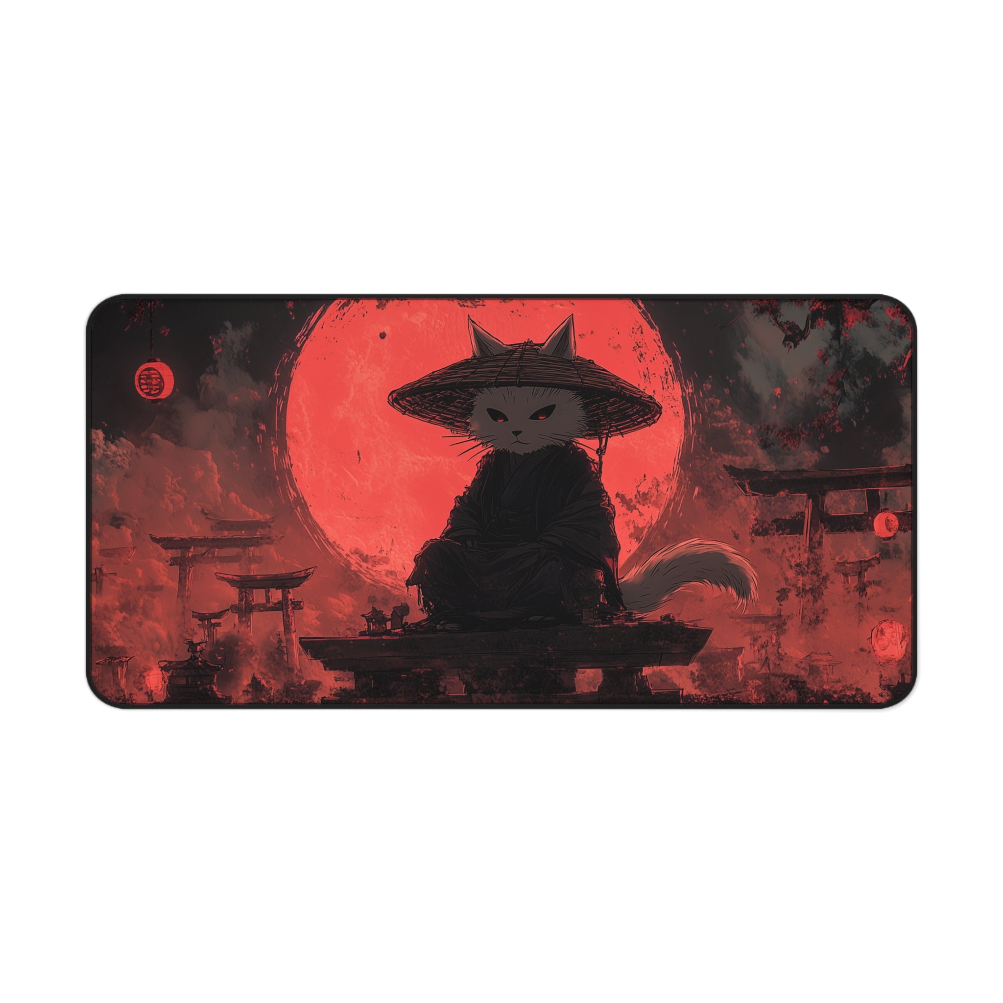 Ronin Neko - Gaming Desk Mat (16"x32")