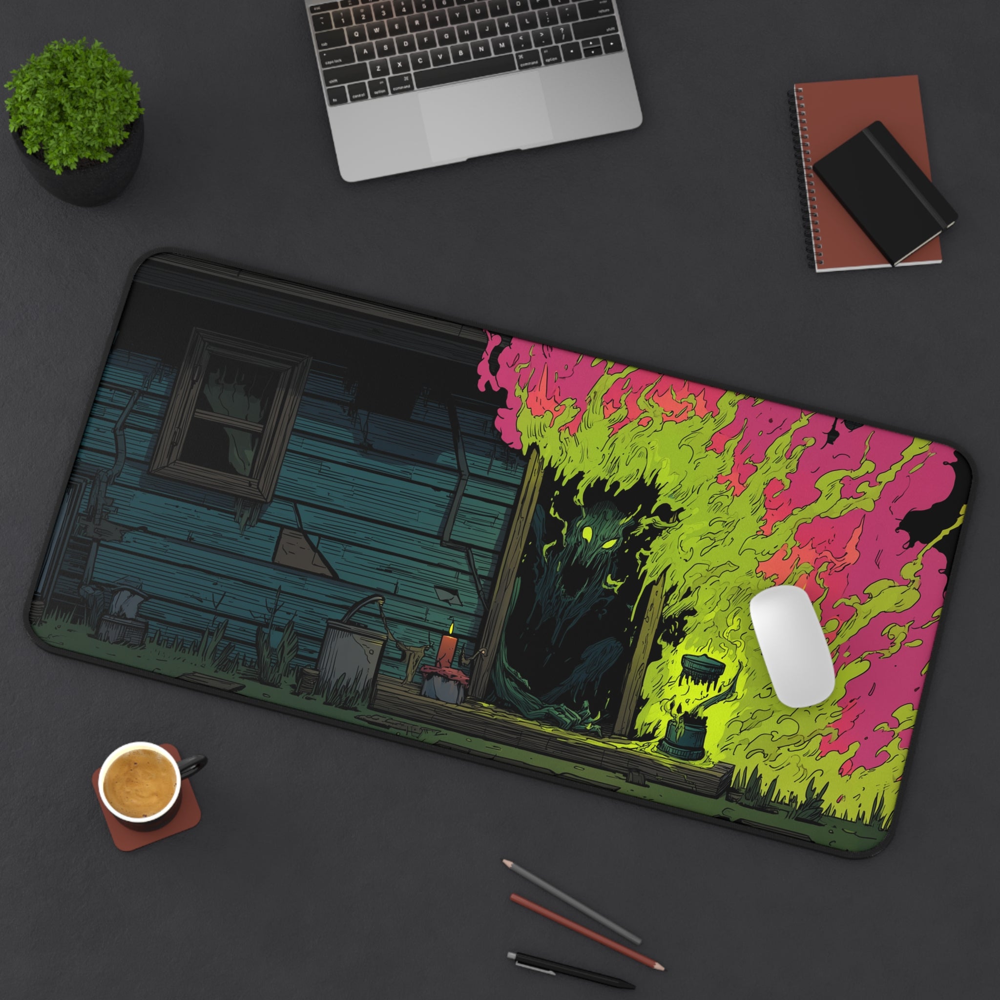 Blightfire Cabin - Gaming Desk Mat (16"x32")