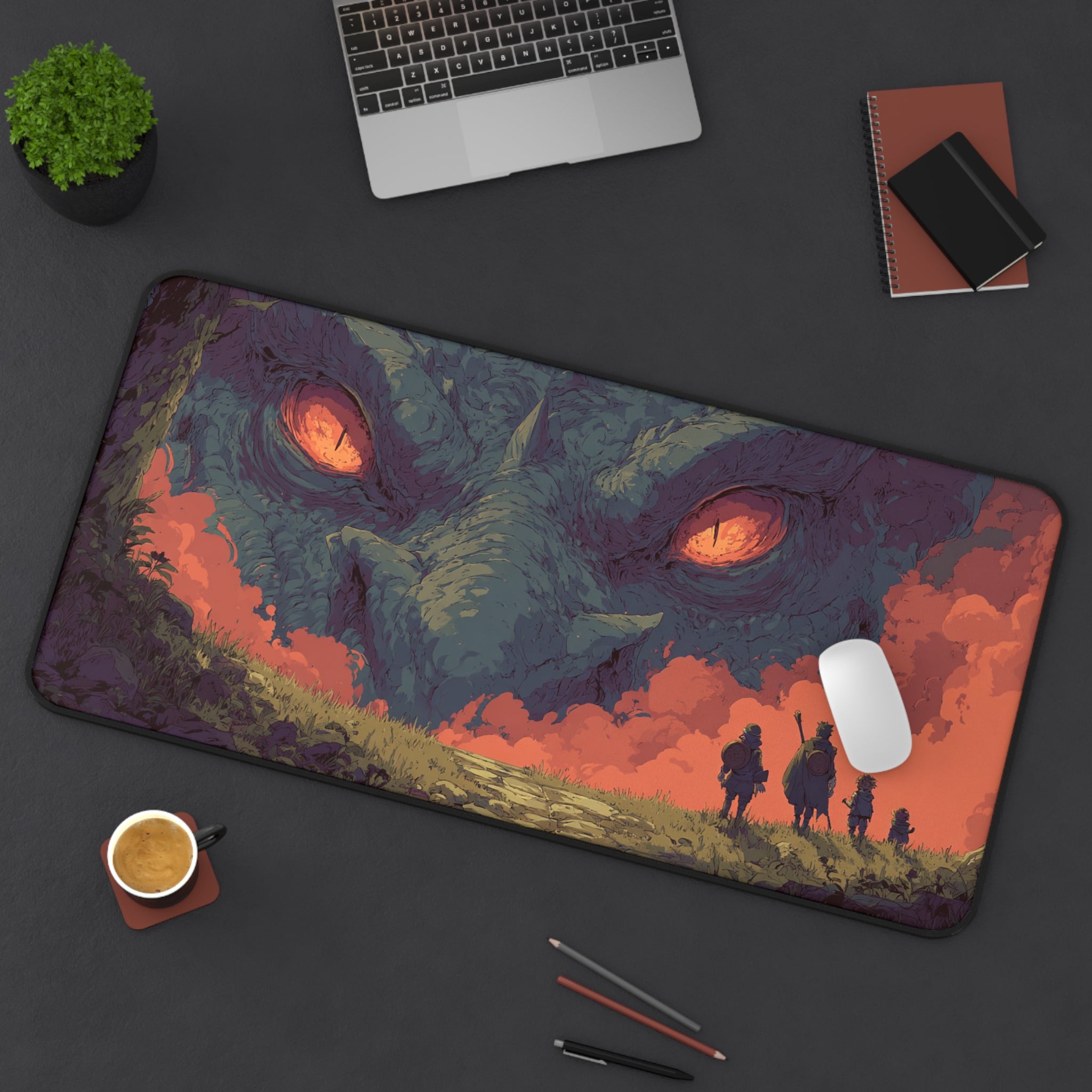 Dragons Gaze - Gaming Desk Mat (16"x32")