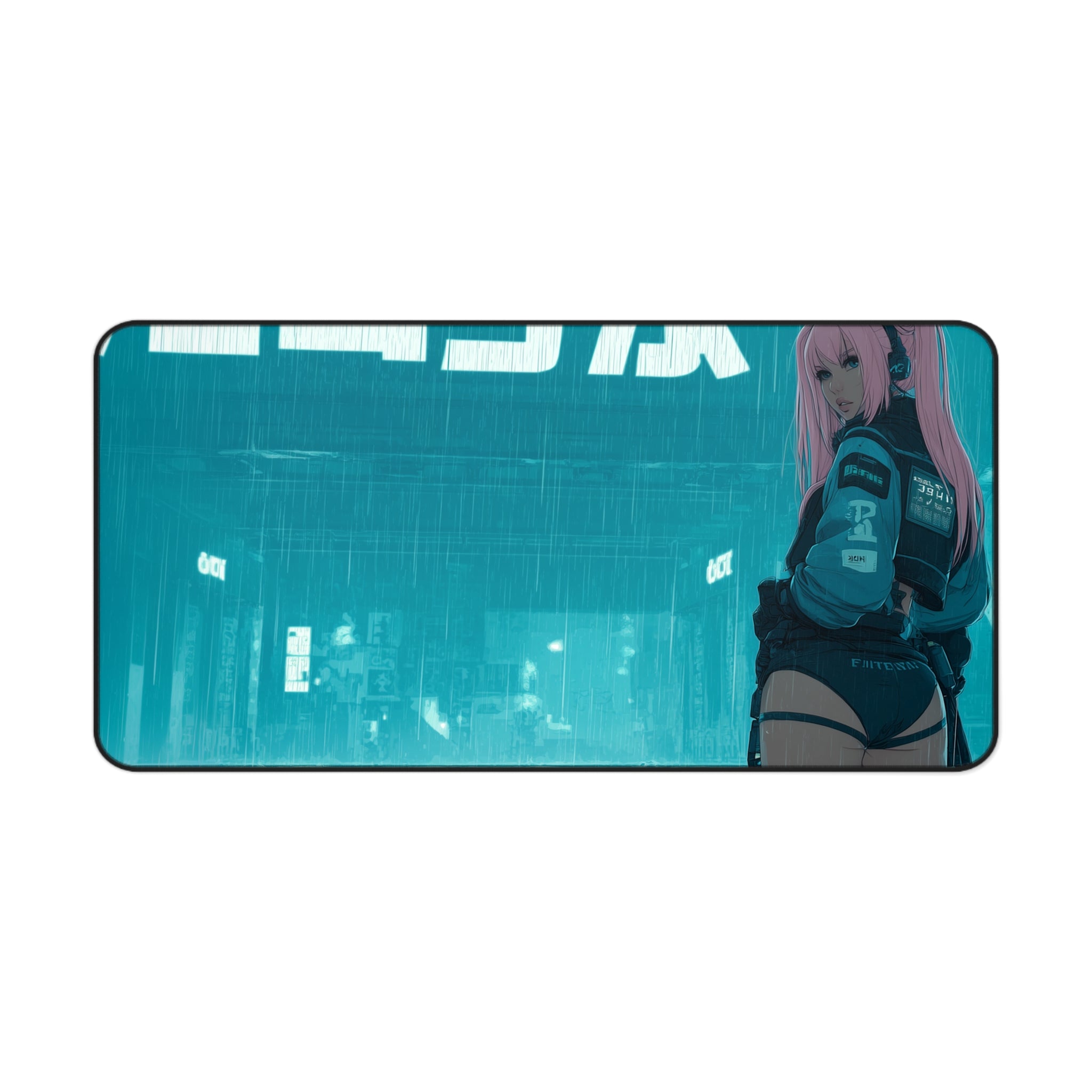 Rain City Rebel - Gaming Desk Mat (16"x32")