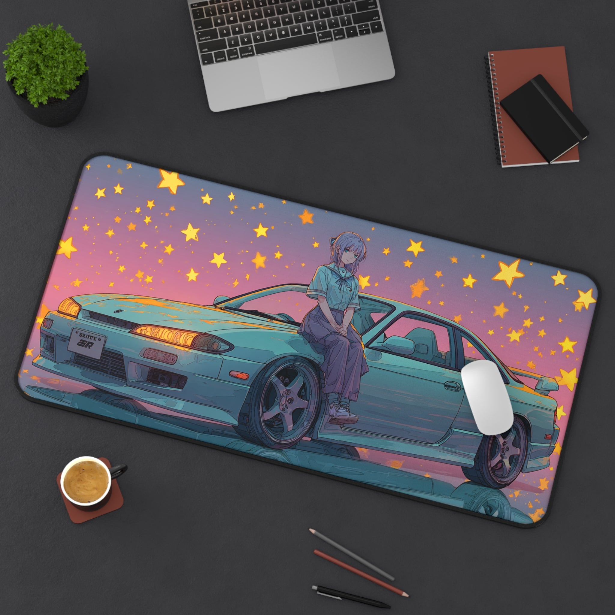 Starlight Drift Dreams - Desk Mat (16"x32")