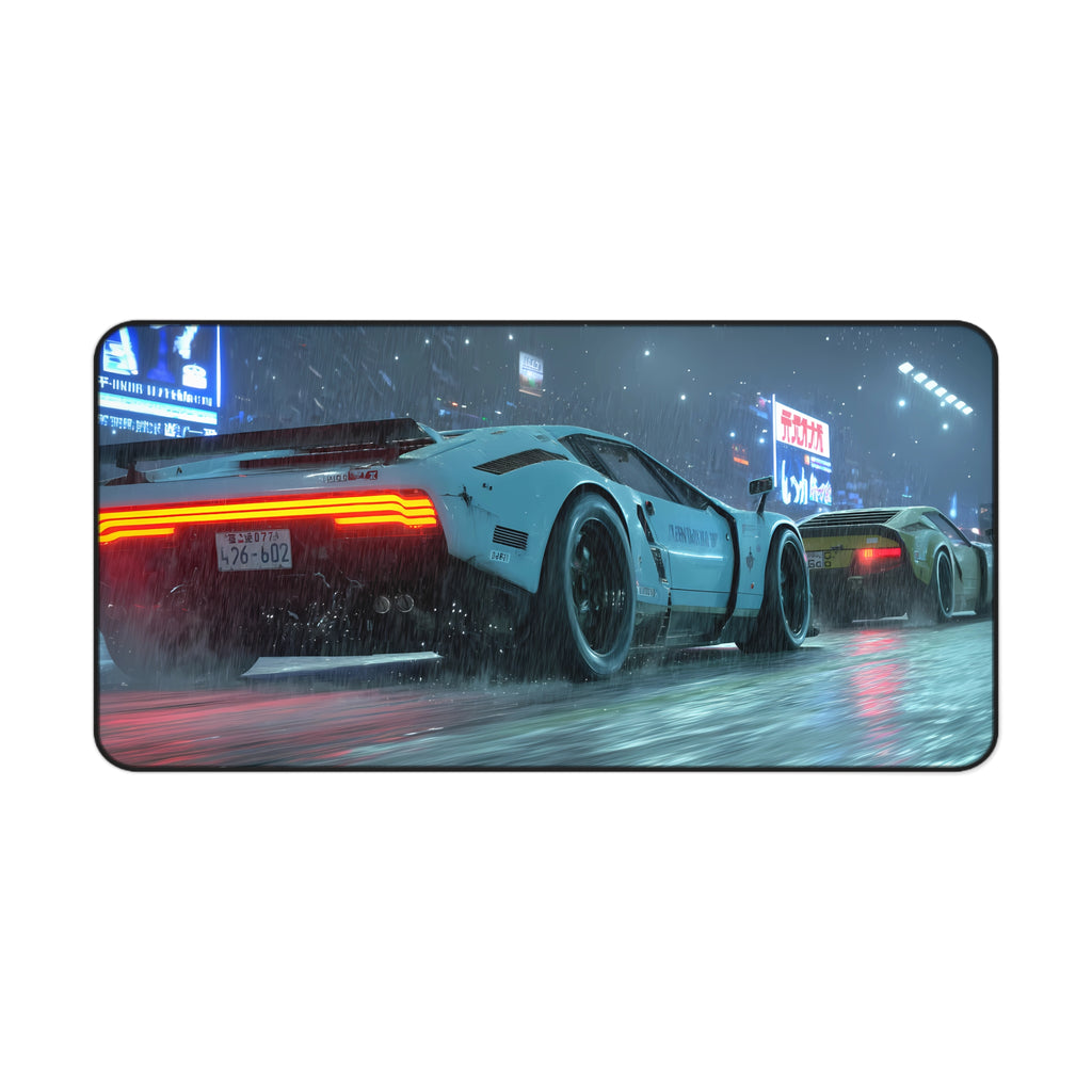 Tokyo Slipstream - Gaming Desk Mat (16"x32")