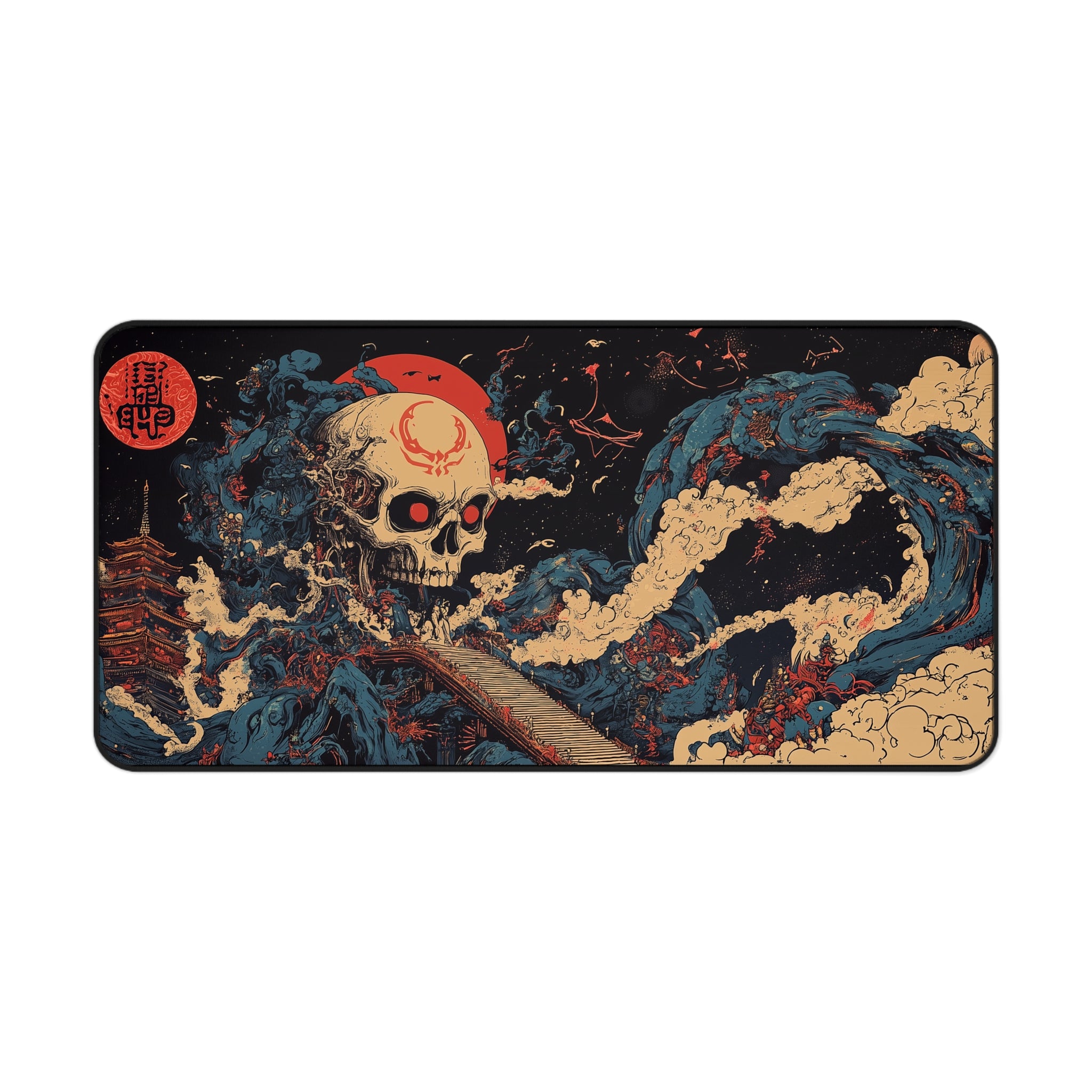 Path of the Crimson Oni - Gaming Desk Mat (16"x32")