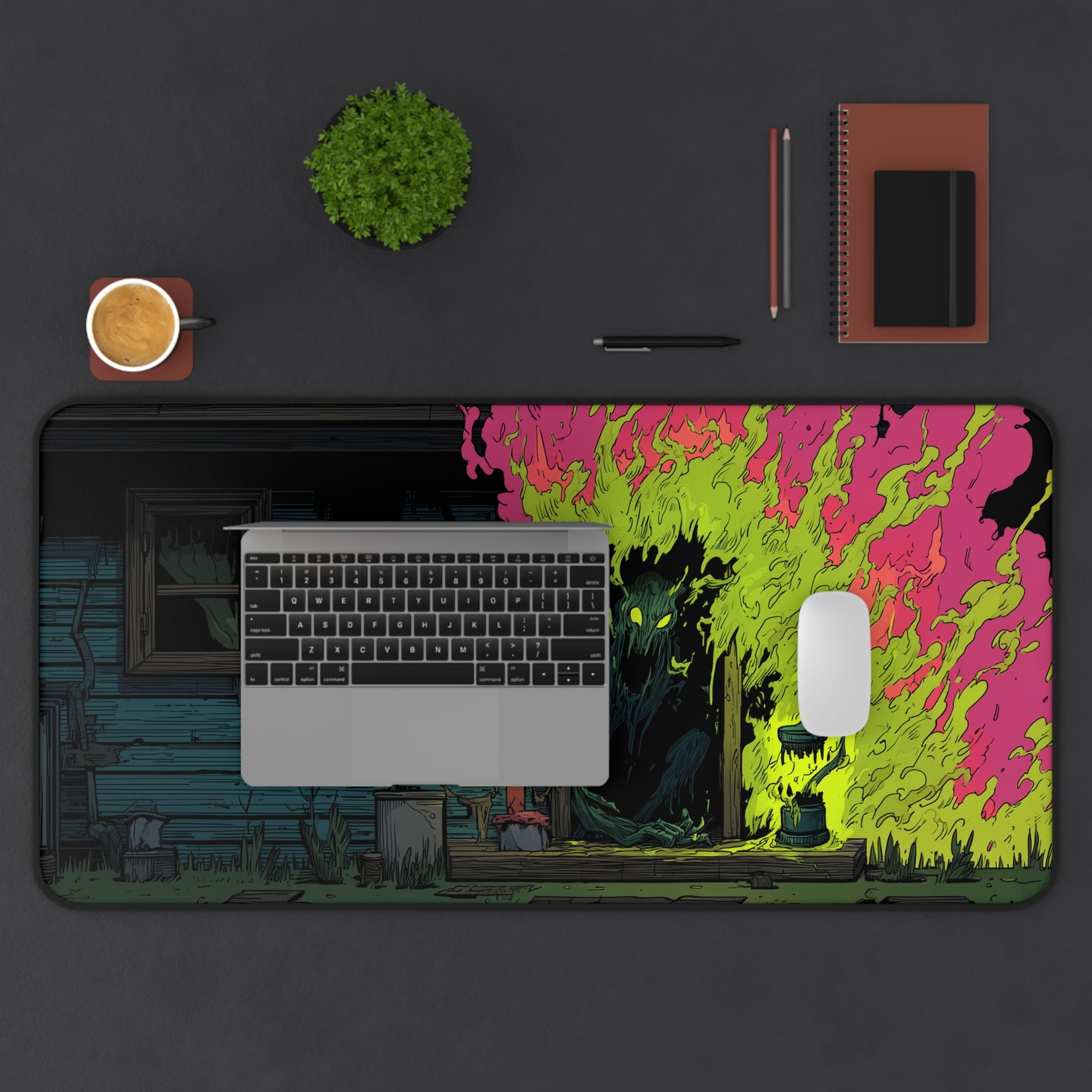 Blightfire Cabin - Gaming Desk Mat (16"x32")