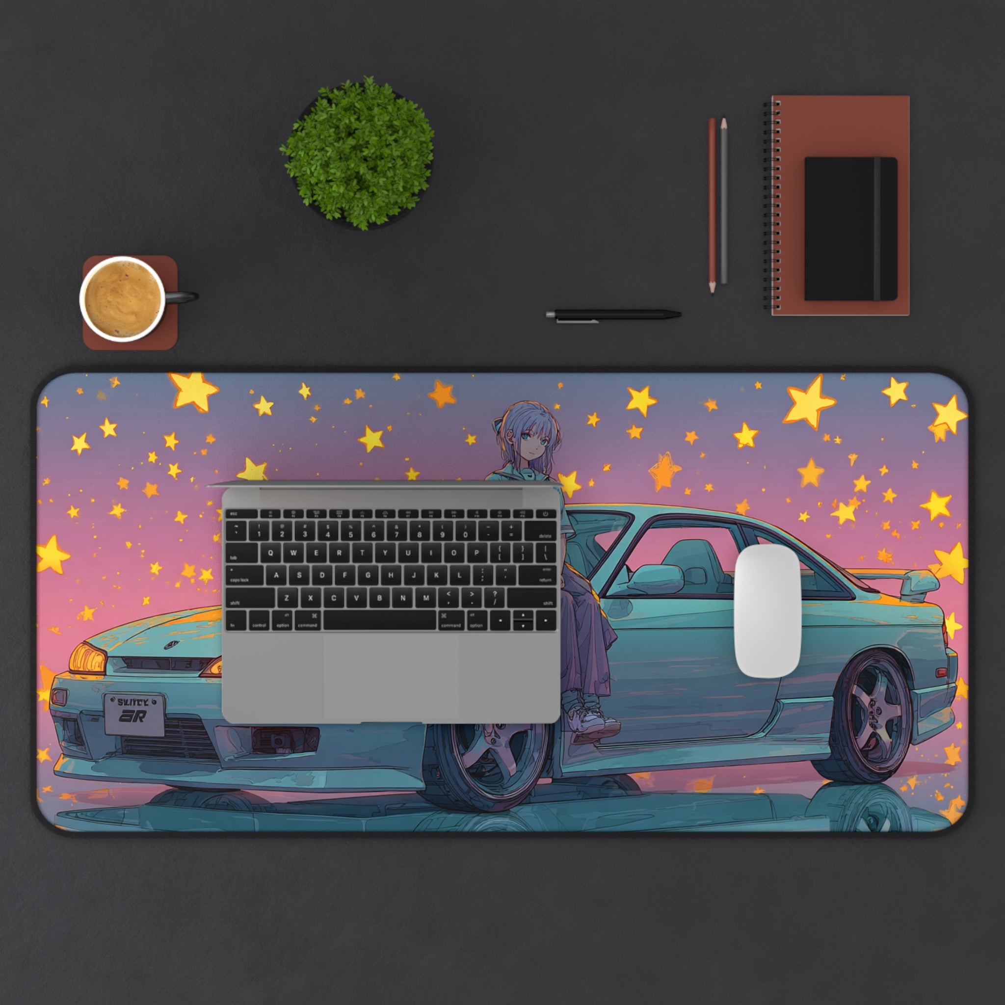 Starlight Drift Dreams - Desk Mat (16"x32")