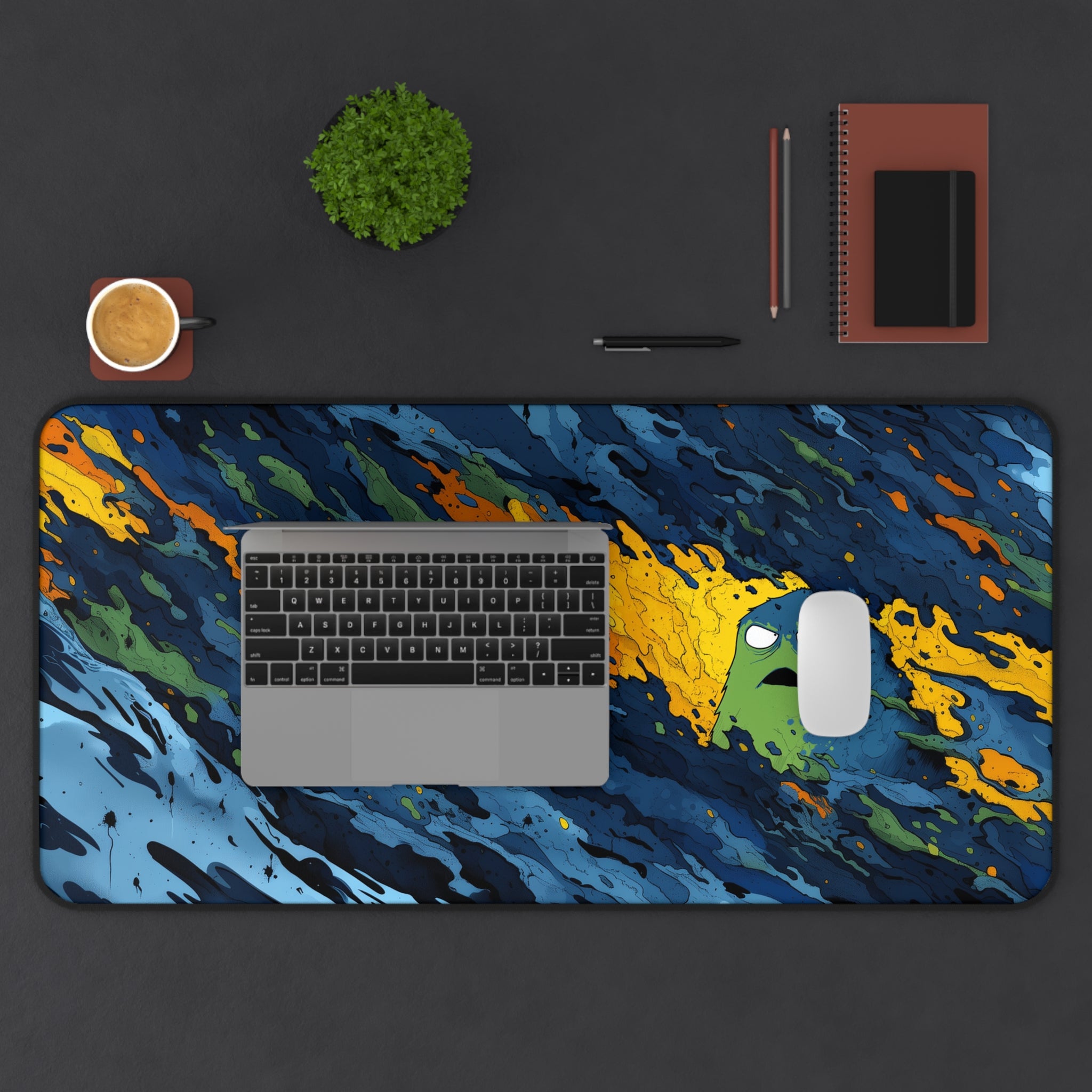 Psycho Sludge - Gaming Desk Mat (16"x32")