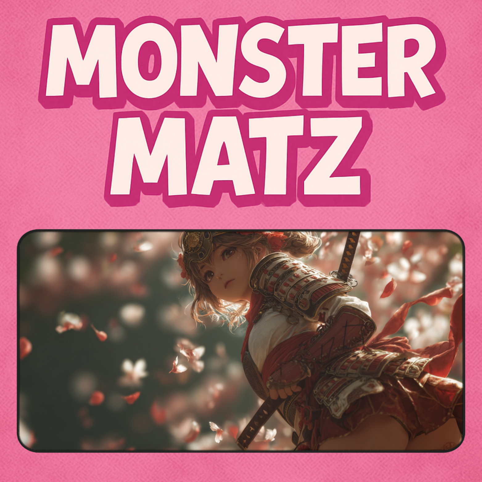 Blossom Blade - Gaming Desk Mat (16"x32")