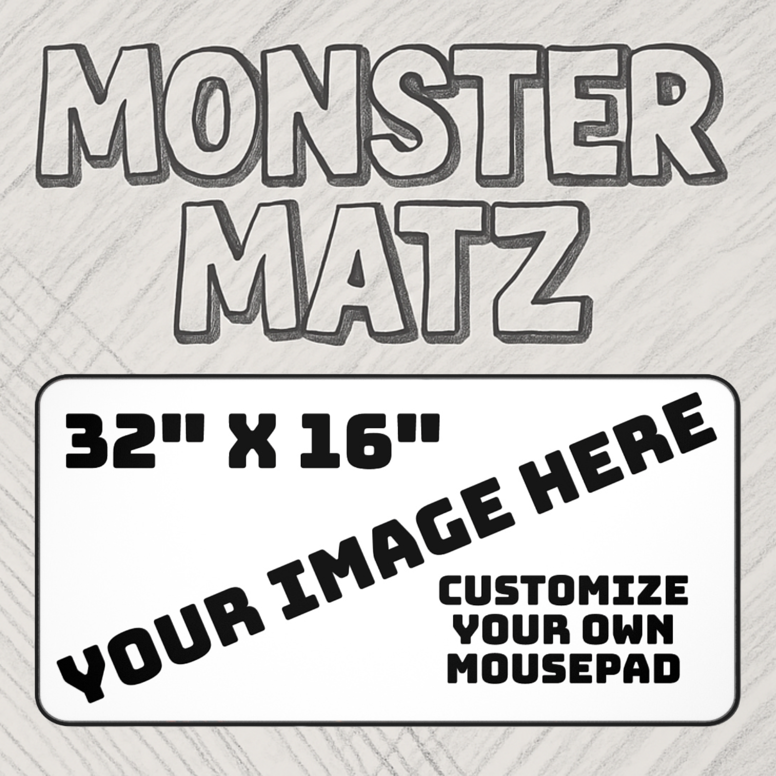 Custom Design - Gaming Desk Mat (16"x32")