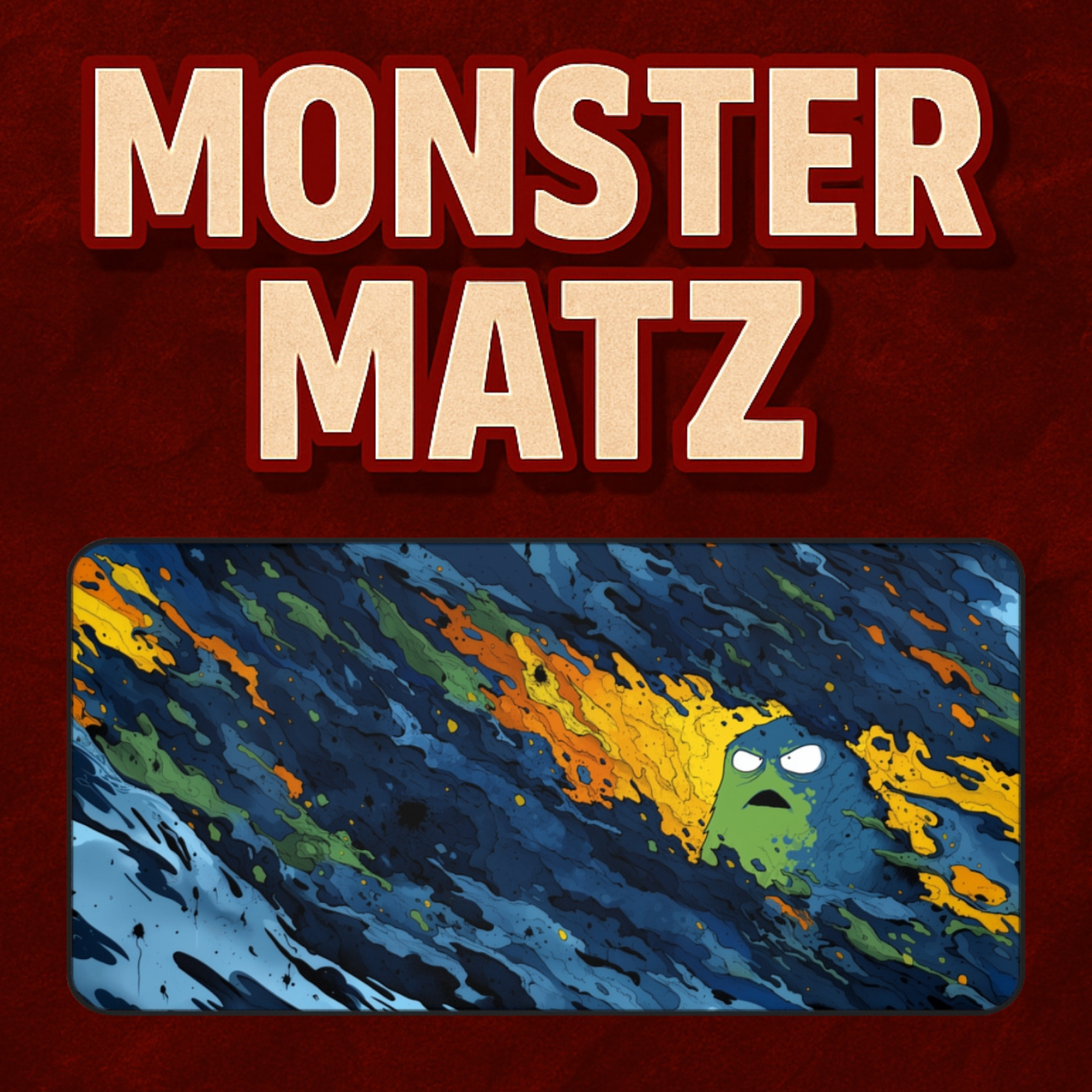 Psycho Sludge - Gaming Desk Mat (16"x32")