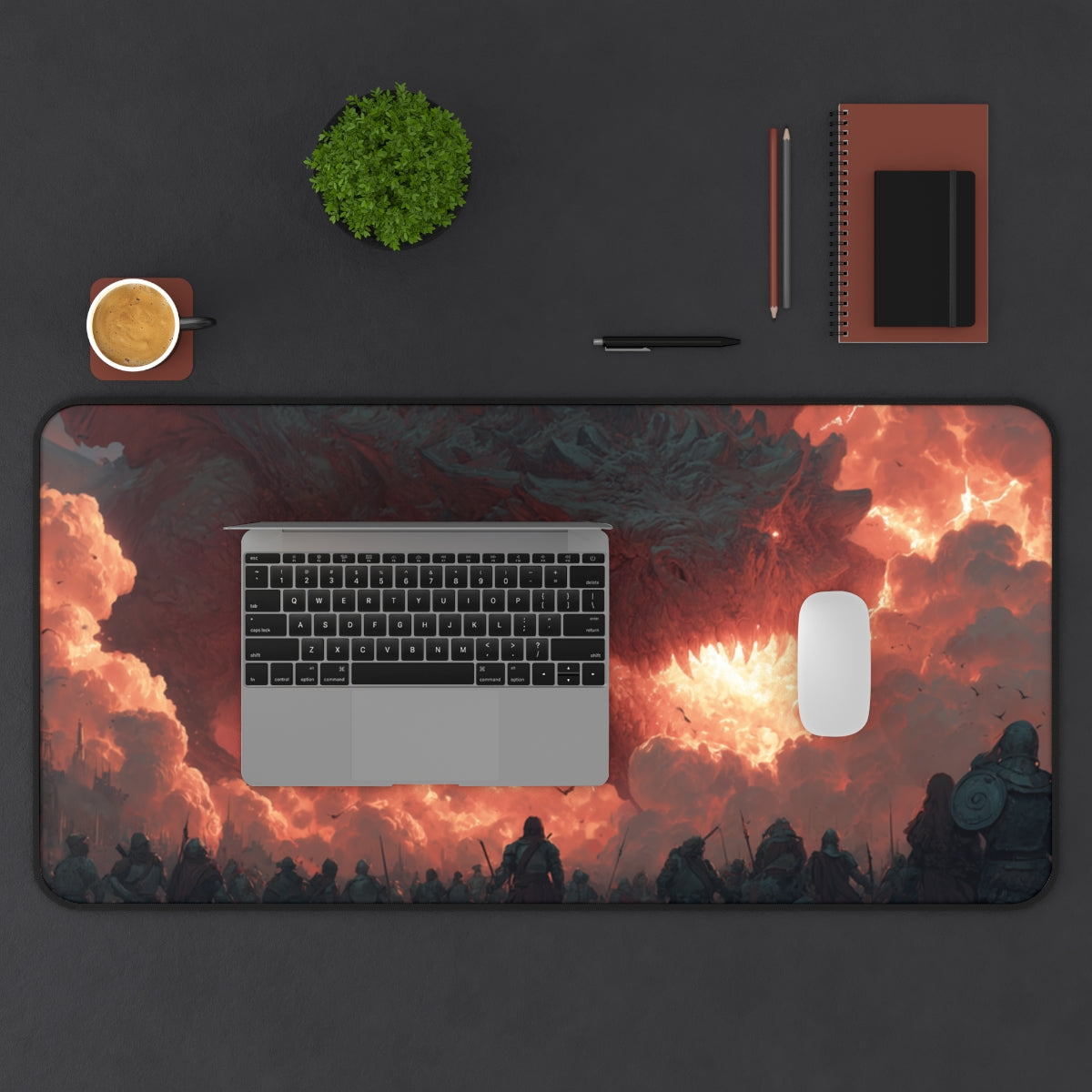 Inferna Tyrant - Gaming Desk Mat (16"x32")
